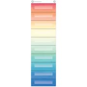 TEACHER CREATED RESOURCES File Storage Pocket Chart, 10 Pockets, Watercolor, 14" x 58" TCR20842